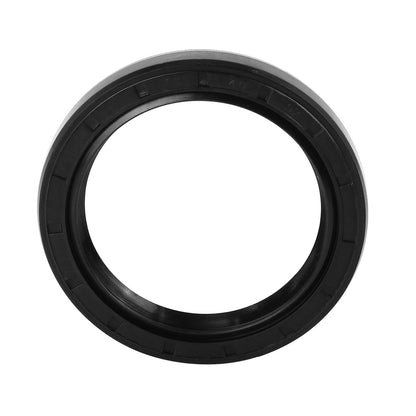 ya 5 8.7 40mm x 52mm x 7mm Black Rubber Cover Double Lip TC Oil Shaft Seal