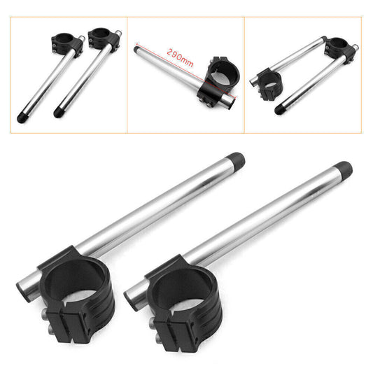 ya 2 6.26 Clip-On Handlebars 50mm Fork Tube Fit for Kawasaki ZX-14/ZX1400 ZX-10R ZX-6R