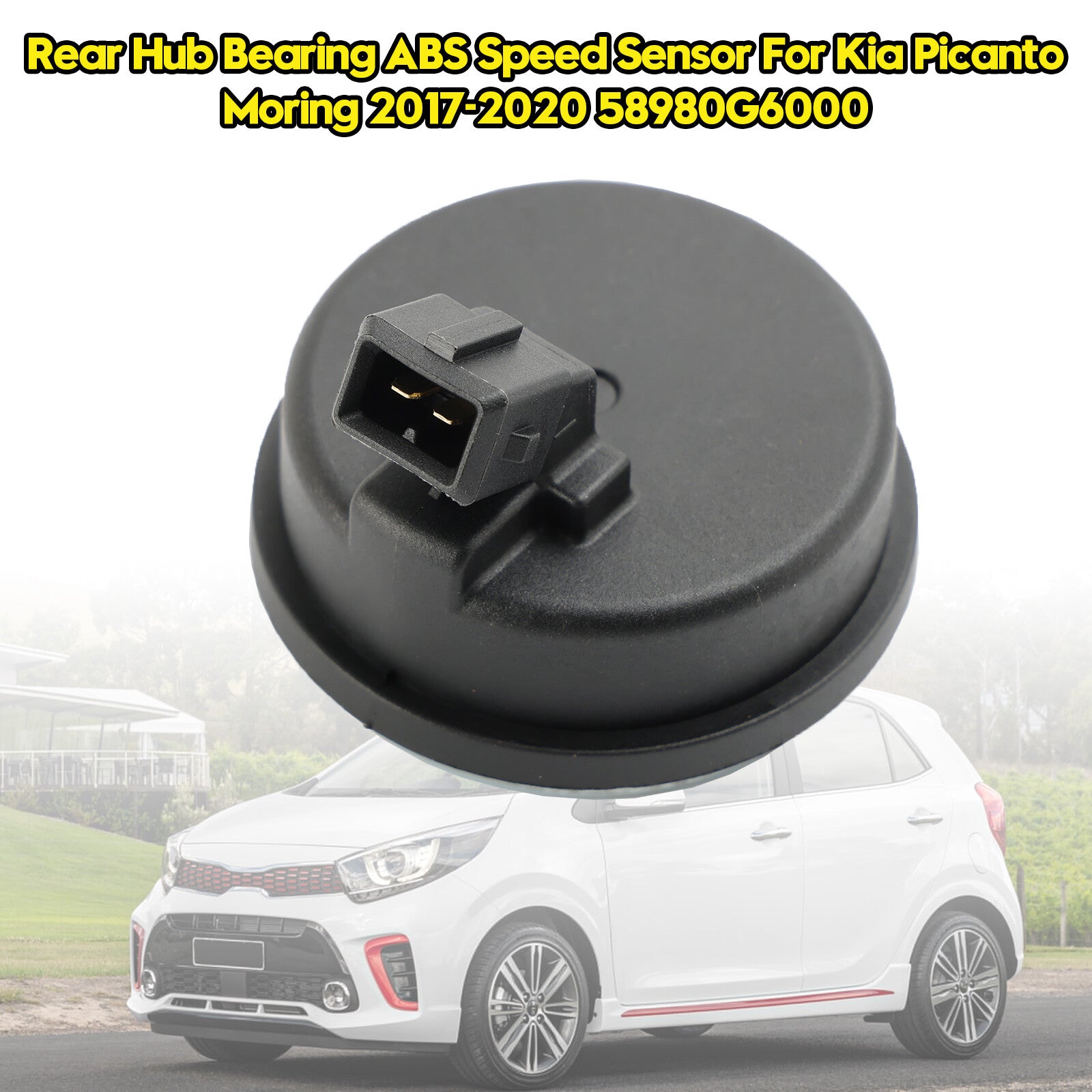 ya 1 8.5.1 Rear Hub Bearing ABS Speed Sensor for Kia Picanto Moring 2017-2020 58980G6000 U1