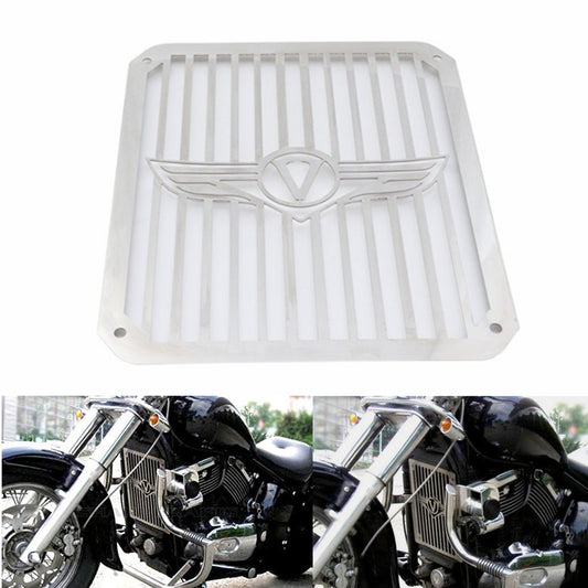 ya 1 7.8 Stainless Radiator Grill Guard Cover for Kawasaki Vulcan VN400 VN800 1995-2006