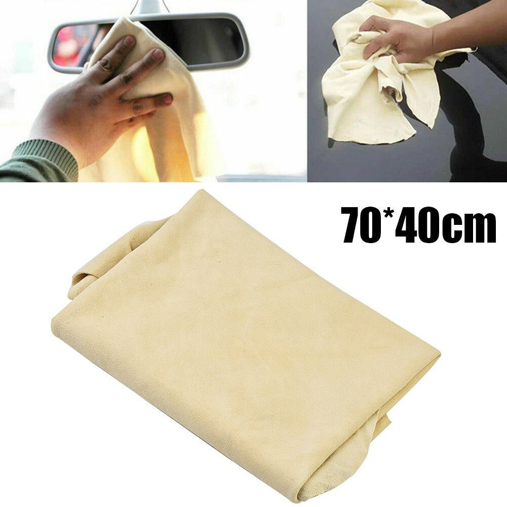 ya 5 8.7 Natural Chamois Water Absorbent Wear-Resistant Cleaning Towel Cloth Car 70x