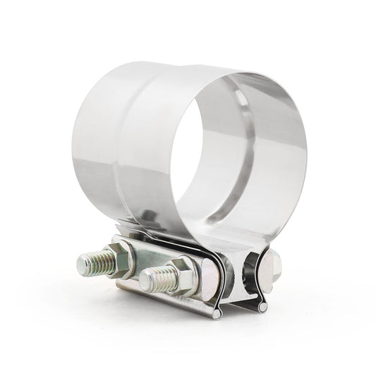 ya 1 6.30 2x 2.5 Coil Reduced Band Clamp Muffler Sleeve Connectors Stainless Steel