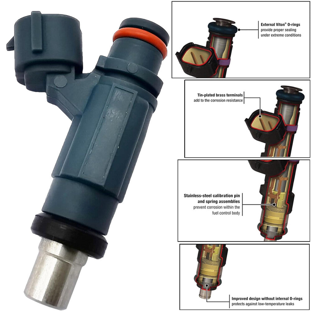 ya 1 8.5.2 4x 49033-0010Fuel Injectors for ZX-14 ZX-10R 06-07 KX450F EAT286
