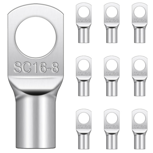 Copper Tube Terminals Cable Ends Battery Welding Eyelets Lug Ends Ring Crimp