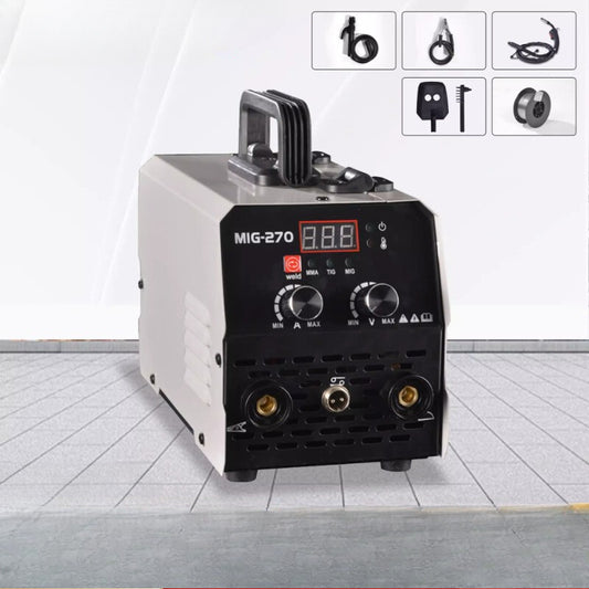 MIG-270 Flux Core MIG Welder,Gasless/Lift TIG/MMAW 3 In1 Welding Machine