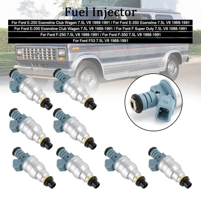 ya 1 8.12 baidi 8PCS Fuel Injectors 0280150759 for E-250 E-350 7.5L V8 1988-1991 822-11120