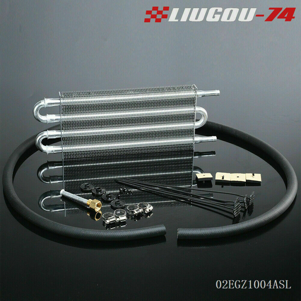ya 27 7.20 Universal all-aluminum remote control transmission oil cooler kit, automatic/MT radiator, brand new.