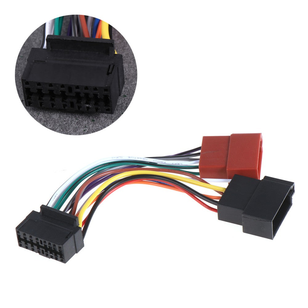 ya 5 8.7 Replacement Heat-resistant 16 Pin to ISO Adapter Wire Harness CD DVD Player