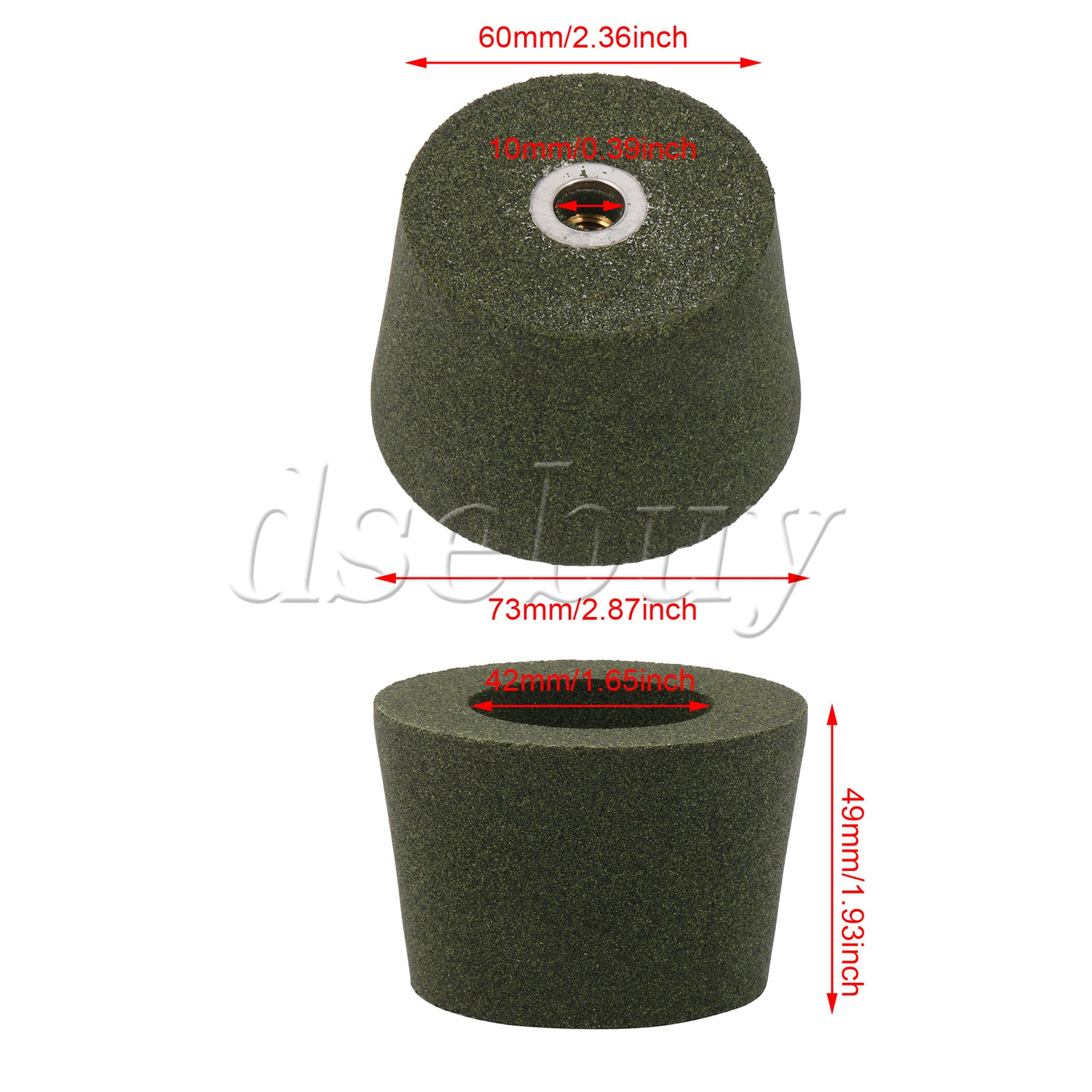 ya 14 Grinding Wheel Disc 50# for Stone Polishing Tool M10 Thread 2.36 x 2.87 Inch