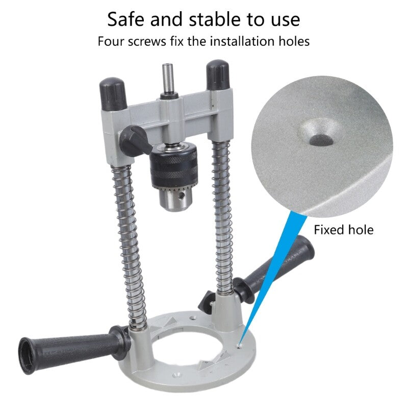 ya 17 Durable Metal Drill Jig With Alignment Disk And Grooves Base For Round Materials
