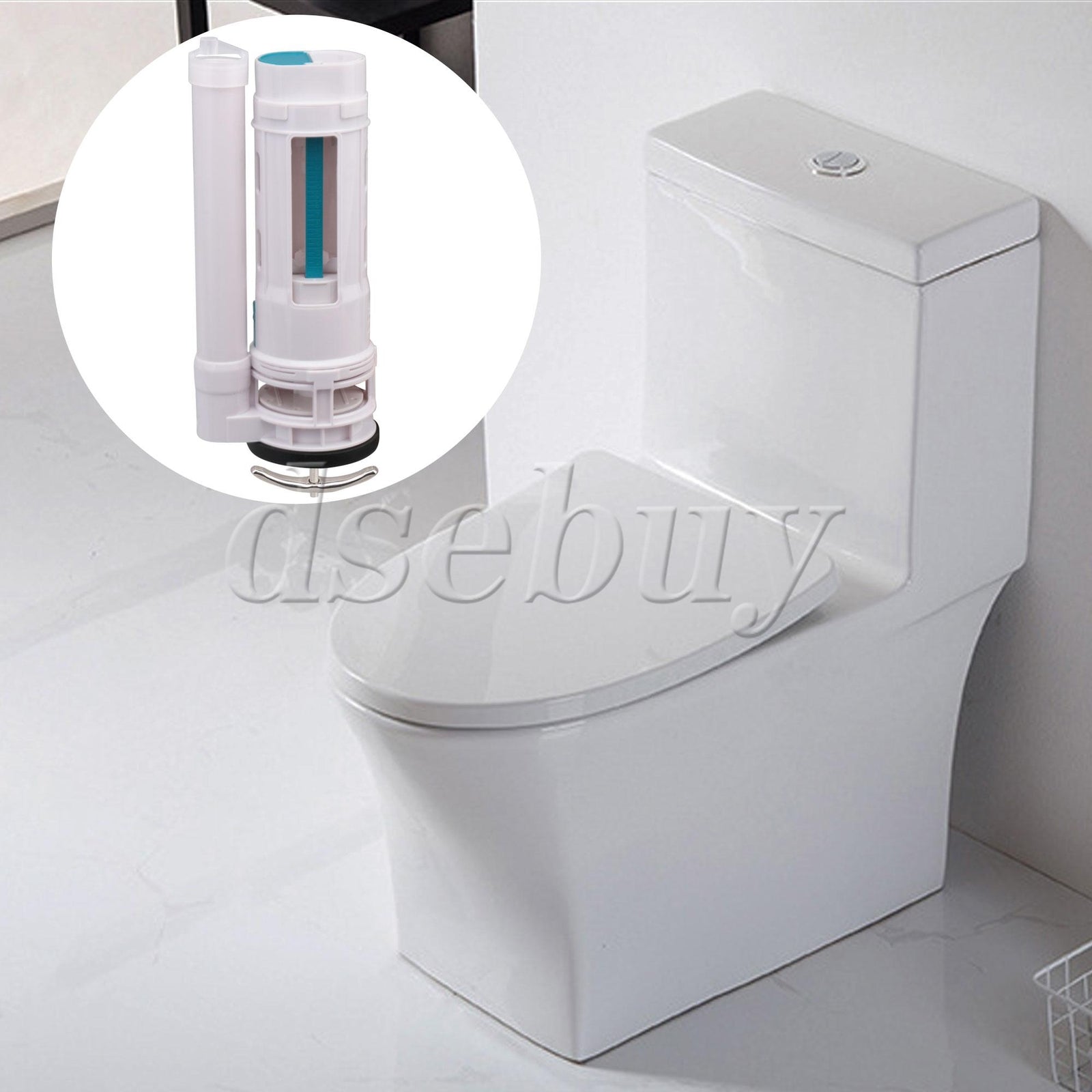 ya 14 9.84Inch Height White Water Tank Connected Dual Flush Fill Toilet Drain Valve
