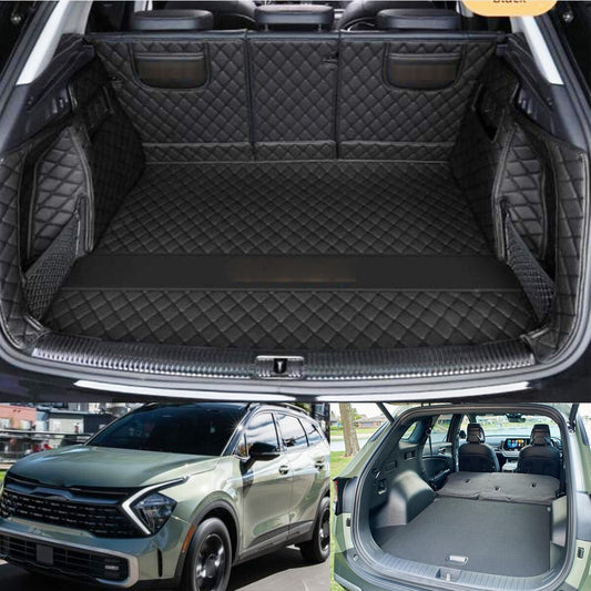 ya 7 6.10.3 Leather Boot Liner Tray Rear Trunk Floor Mat compatible for Kia Sportage 2022+
