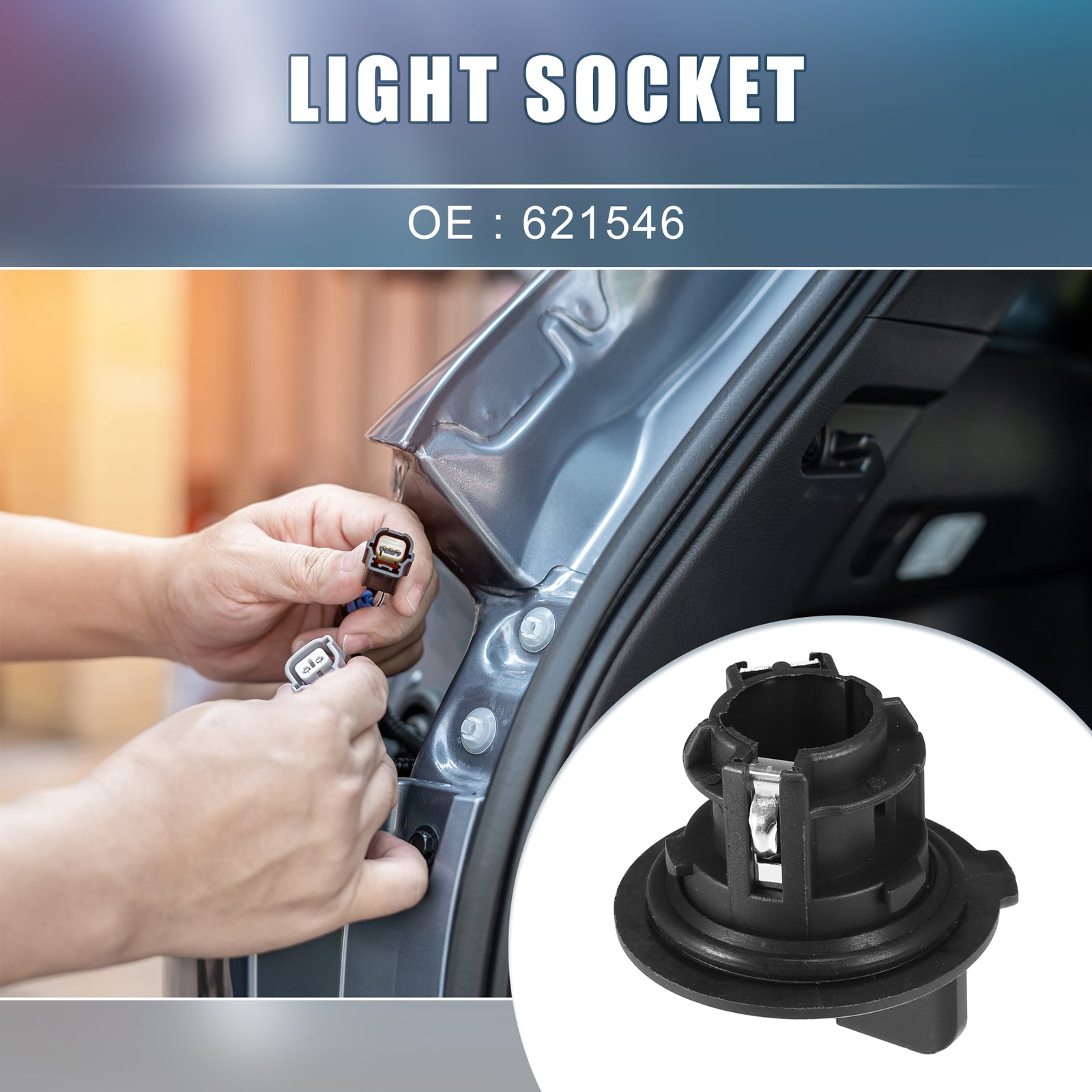 ya 5 6.16.2 2pcs Indicator Turn Signal Light Lamp Bulb Holder 621546 for Peugeot 207 307 607