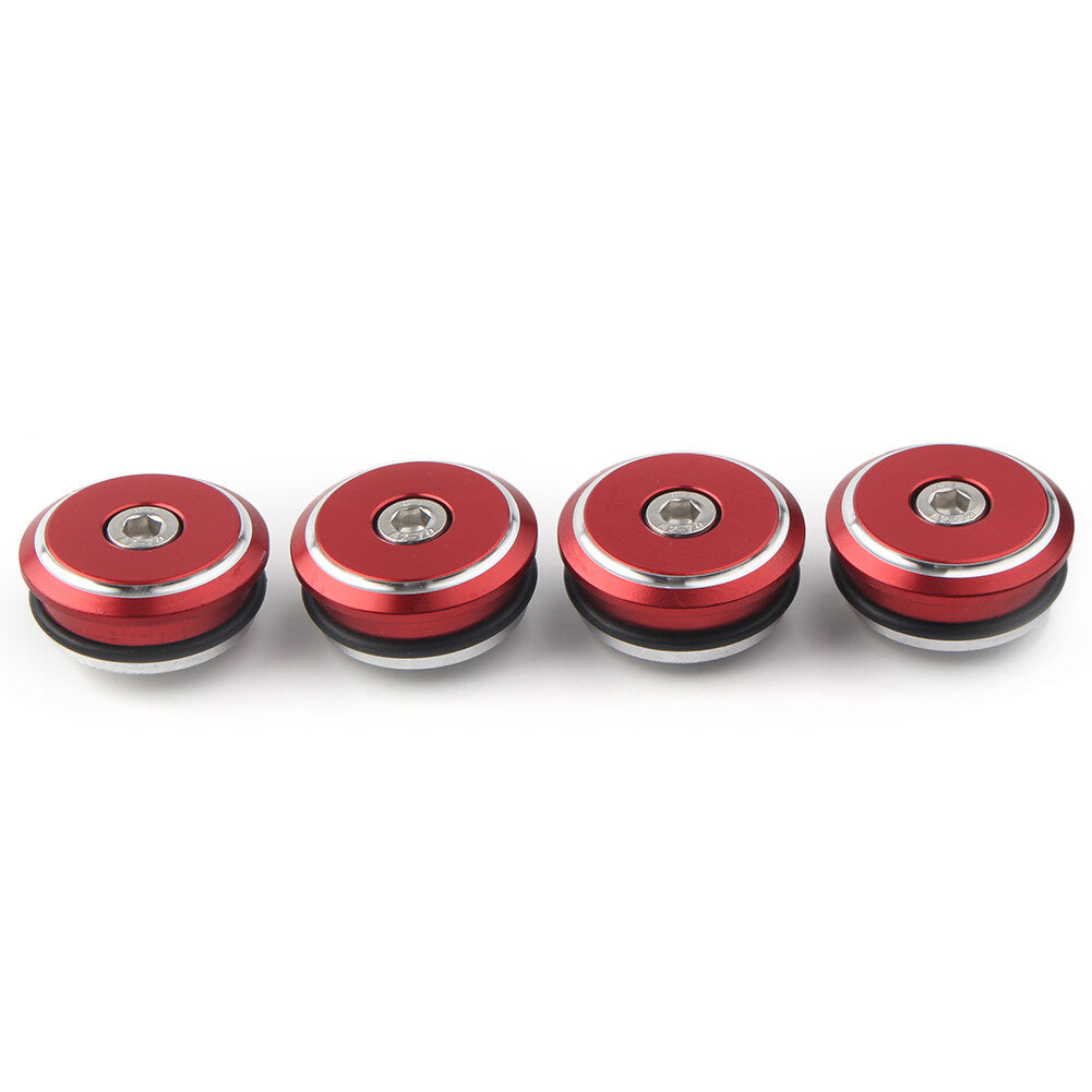 ya 5 8.7 Fit for Ducati 1199 Panigale 12-15 1299 Panigale 15-17 4x F for Ram e Plugs Cover Cap Red