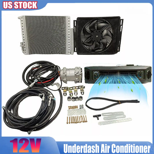 ya 7 6.11 12V Electric Underdash Air Conditioner Universal Auto A/C Car Kit For Truck Van