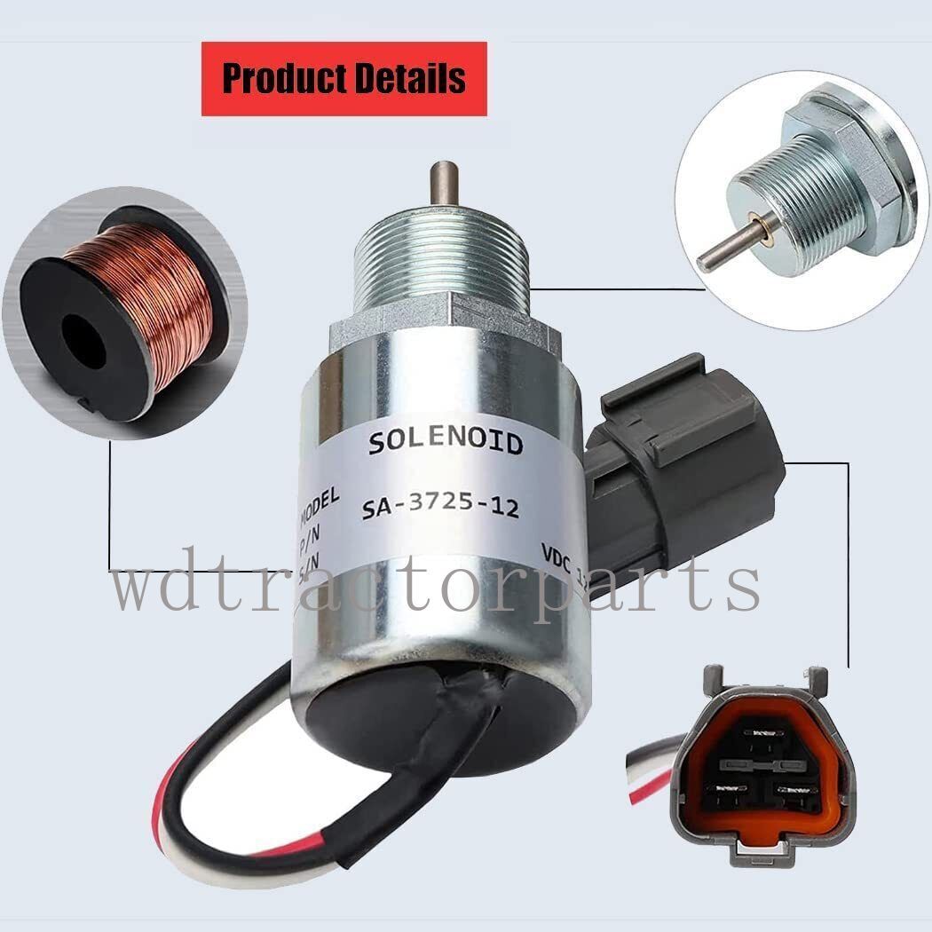 ya 1 8.5.4 Stop Solenoid SA-3725-12 for L2E L3E S3L S4L engine SDMO for Volvo Toro