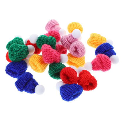 ya 25 24 Pcs Santa Hat Baby Hats for Crafts Knitting Toy Or ments