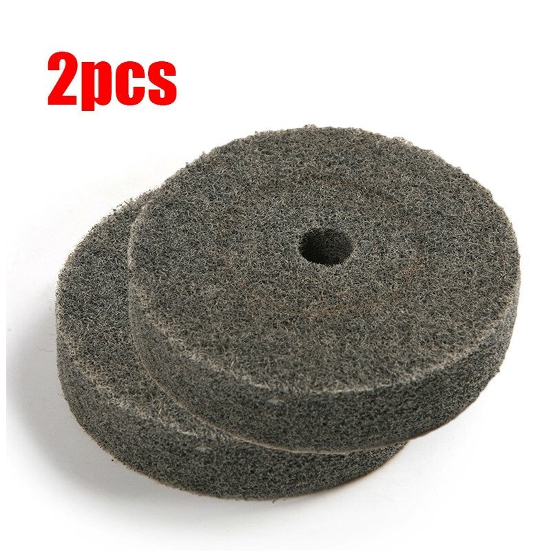 ya 17 2Pcs 3inch Nylon Fiber Wheel Polishing Buffing Disc Pad For Metal Finishing Pad