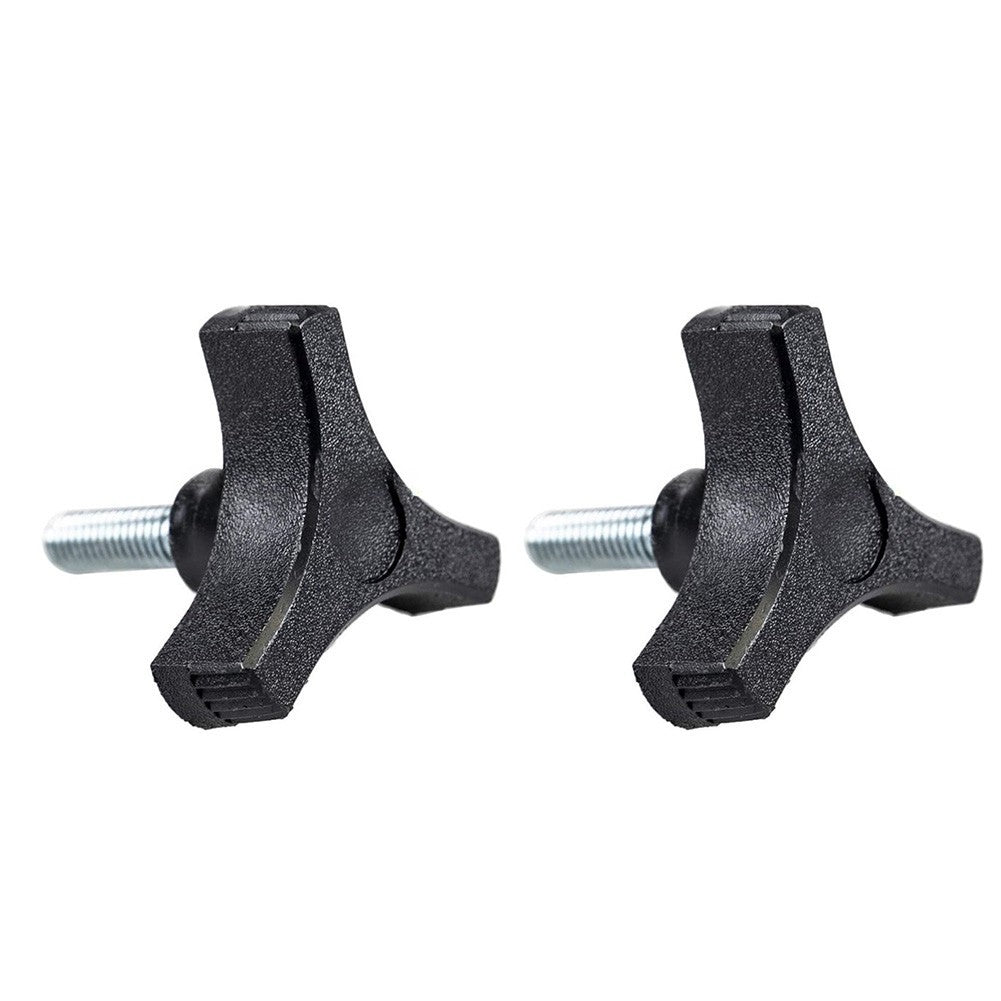 ya 14 Black Plastic Knob Handle Three Prong 2 Inch Diameter Threaded 51618 Insert