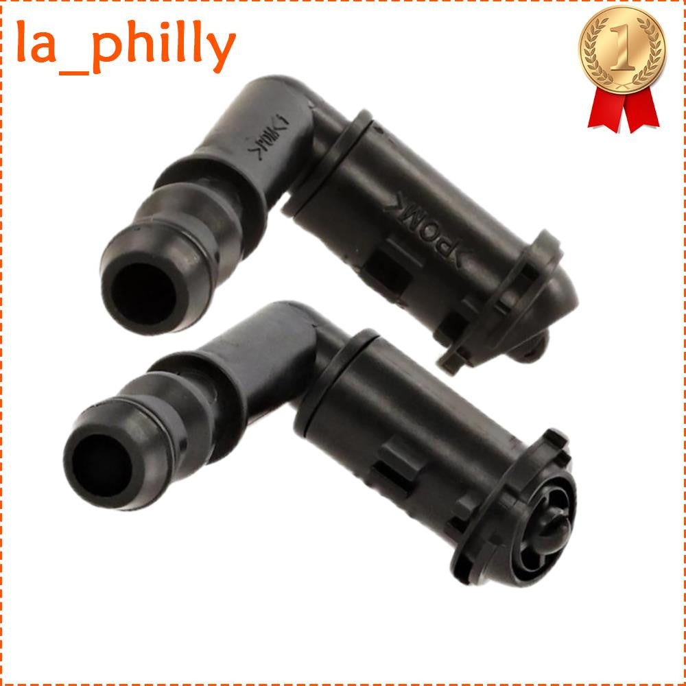 ya 13 2X For CTS 2008-2009 Left+Right HeadLight Washer Spray Nozzle Black Plastic