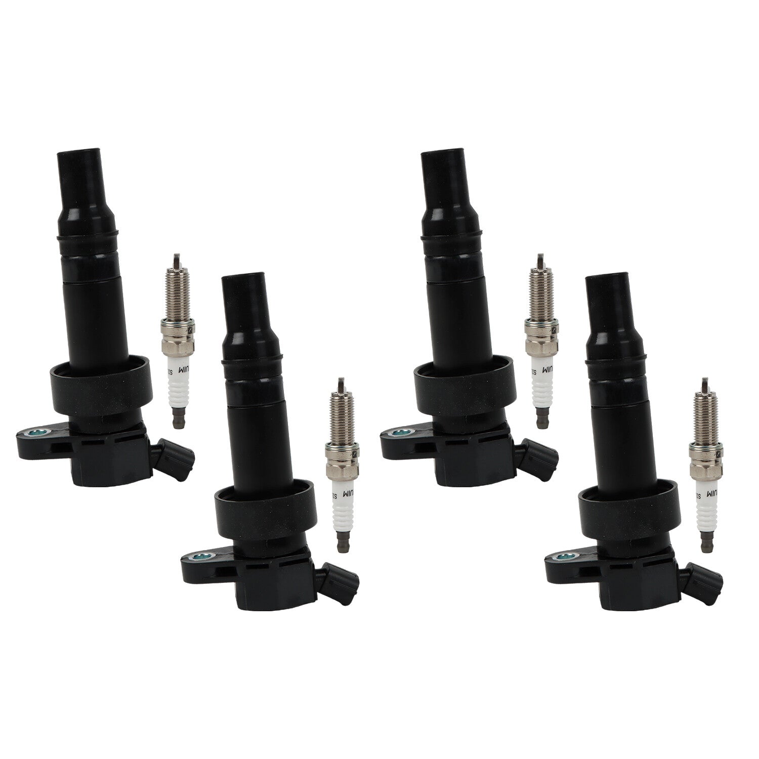 ya 5 8.7 4-Pack Ignition Coil/Iridium Spark Plug for Hyundai Accent 1.6L UF652 2011-19