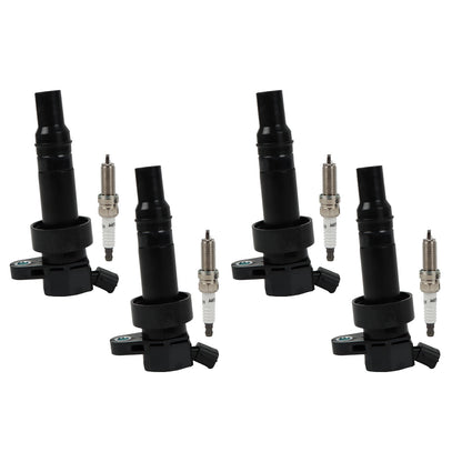 ya 5 8.7 4-Pack Ignition Coil/Iridium Spark Plug for Hyundai Accent 1.6L UF652 2011-19