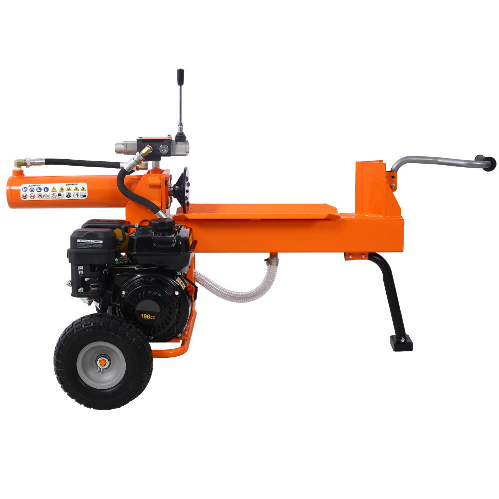 ya 28 Portable 20 Ton Log Splitter 7HP Engine w/Auto Return Ram, Gear Pump, EPA,Orange