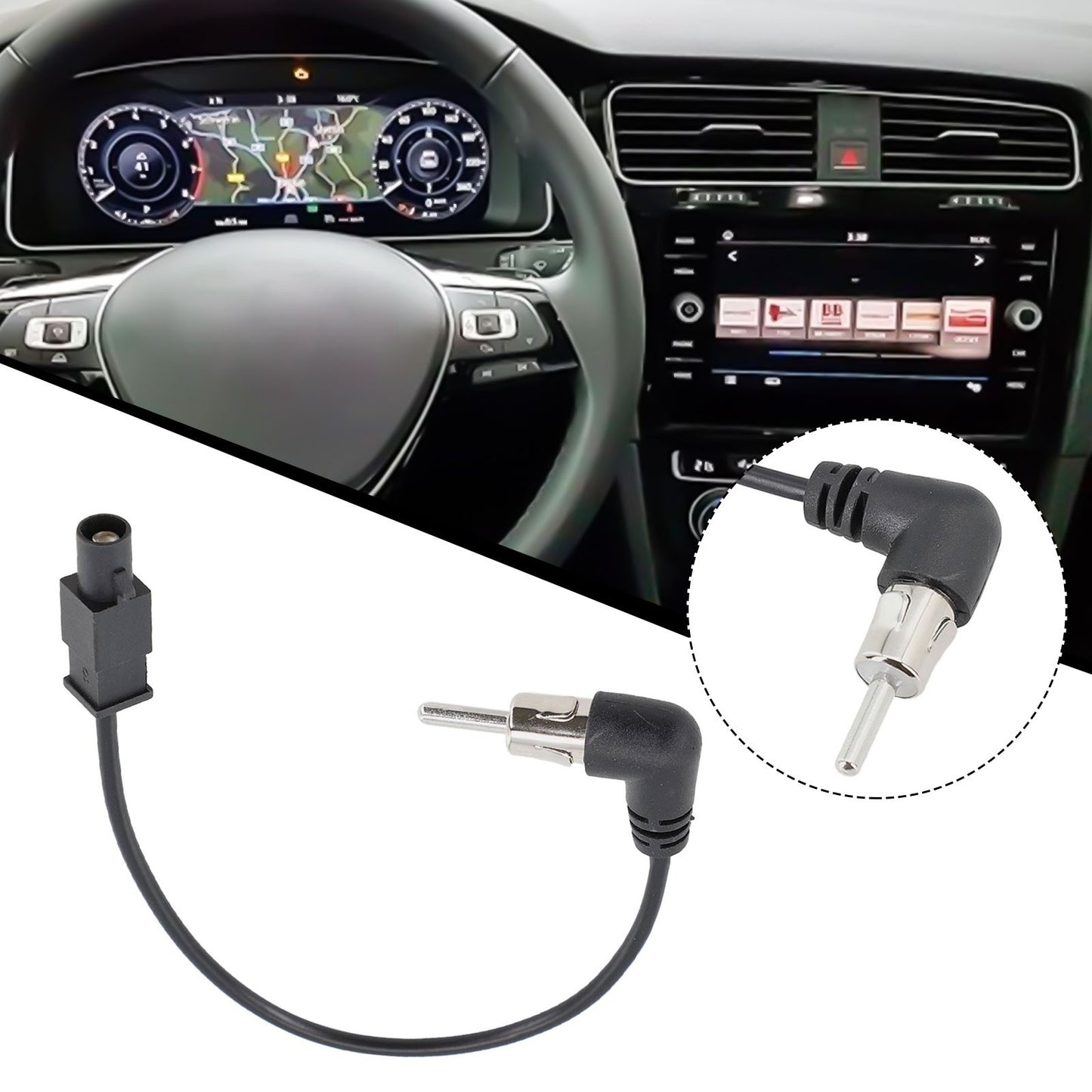 ya 5 8.7 Stereo Wiring Cable AN Head Unit Stereo Wiring Cable for Audio FM AM Antenna Adapter