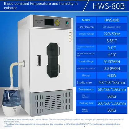 ya 26 80L Humidity Chamber Temp. & Humidity Incubator Lab Medicine Assay Box 220V