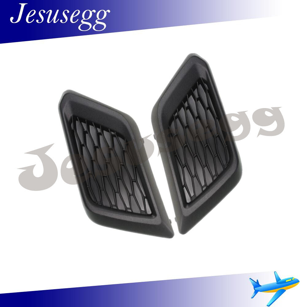 ya 27 6.18 Driver and Passenger Side Front Fog Light Cover for 2014-2016 for Nissan Rogue Black