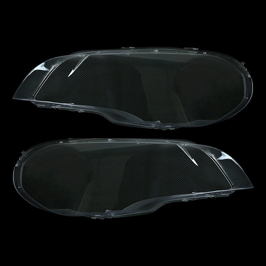 ya 2 6.29 Pair Left right Headlight Cover Lamp Clear Lens Lampshade for BMW X5 E70 2007-13