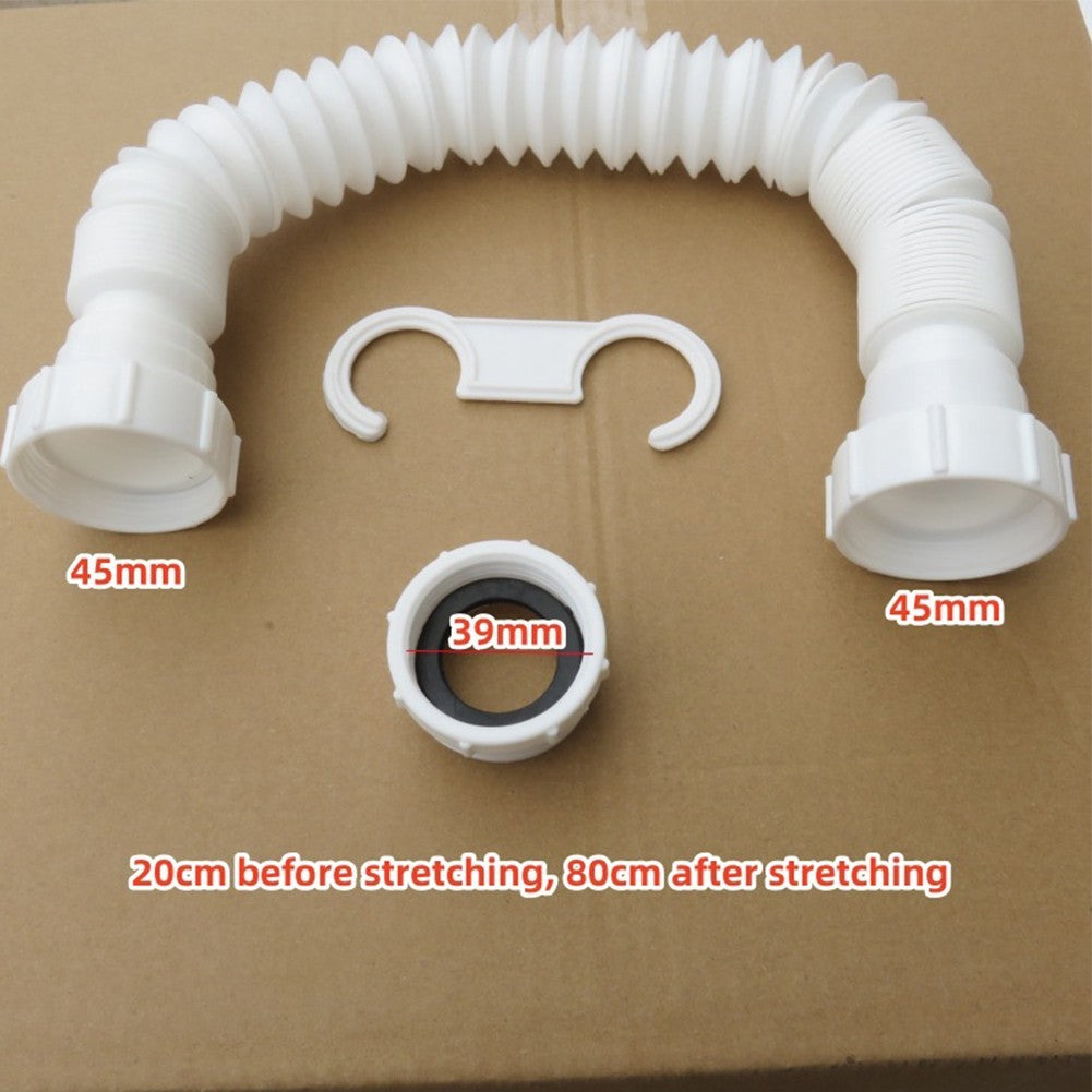 ya 14 Adjustable Sink Drain Pipe Kit with Silicone Sealing Rings and Adapters