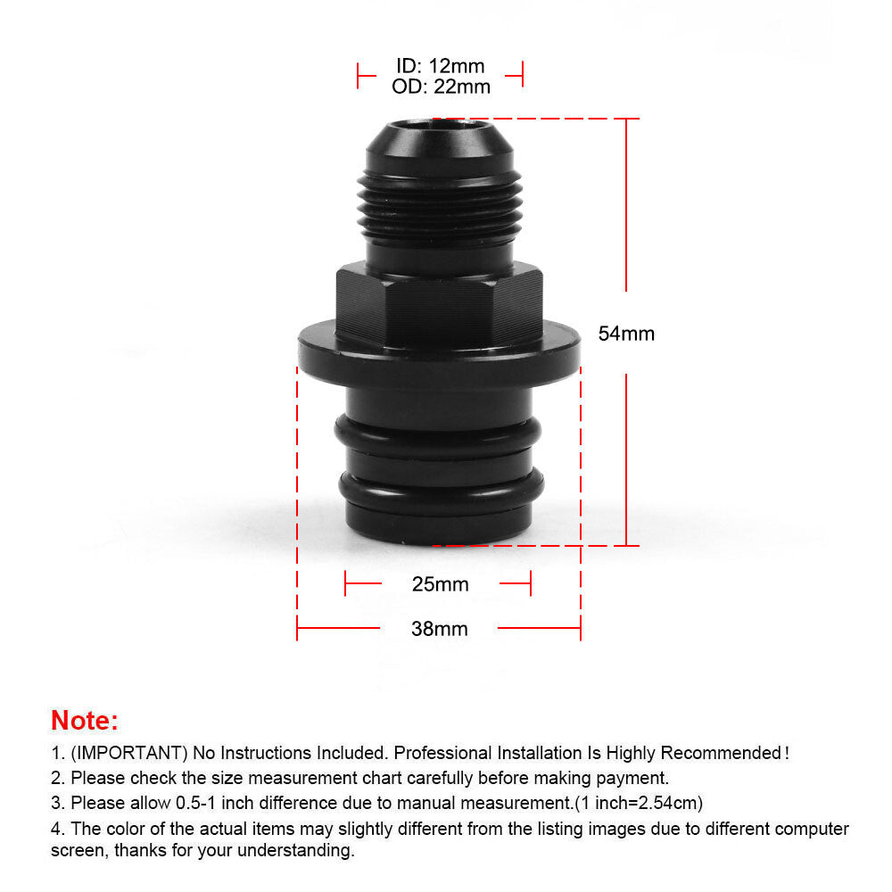 ya 1 8.5.2 10AN Rear Cylinder Breather Accessory Adapter for Honda for Civic / for Acura Integra B 