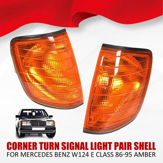 ya 3 6.25.3 Yellow corner turn signal light one pair of housings 1 pair for Mercedes-benz W124 E-Class