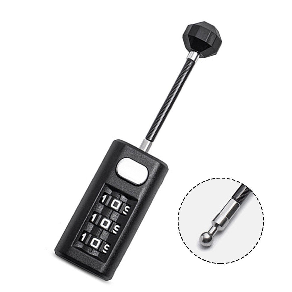 ya 26 Secure Your Valuables with a Resettable Padlock for Computer Bags and Backpacks