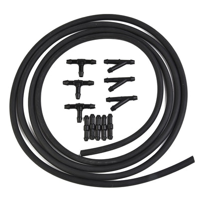 ya 5 8.7 Car Windshield Washer Hose + Connector Kit T-Piece Tube Pipe Splitter Connector