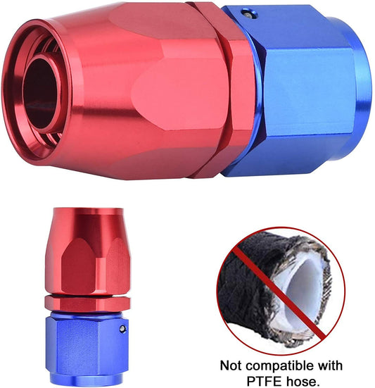 ya 2 7.16 2 pcs 6AN 8AN 10AN swivel hose end connectors 0/45/90/180¡ã for braided CPE fuel lines
