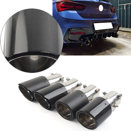ya 4 6.17.2 Inter 76mm Car Muffler Tip System Pipe Mufflers Nozzle Round Outlet 89mm