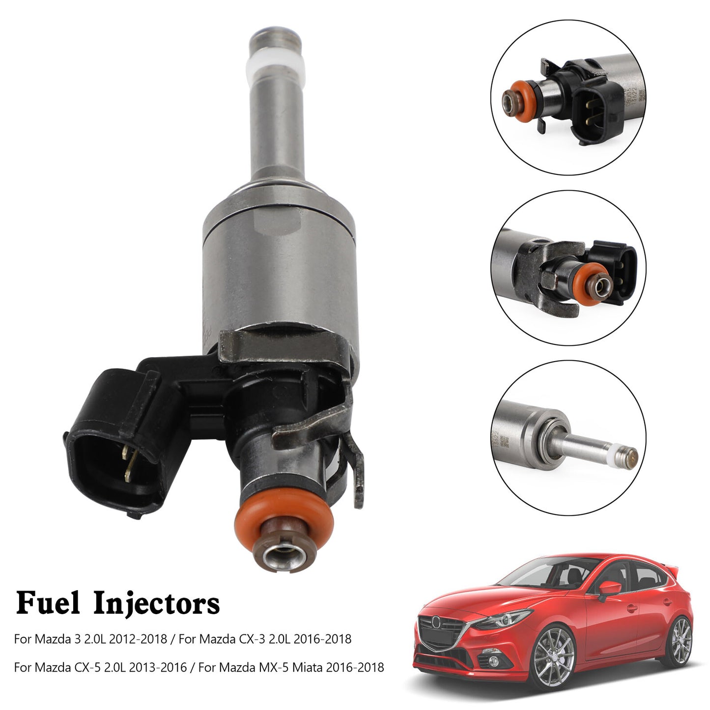 ya 1 8.5.3 1PCS Fuel Injector PE01-13-250C for Mazda 3 CX-3 CX-5 2.0 2012-18 PE01-13250B