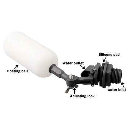 ya 14 Robust and Sturdy Automatic Fill Float Valve for Fish Tanks and Water Tanks