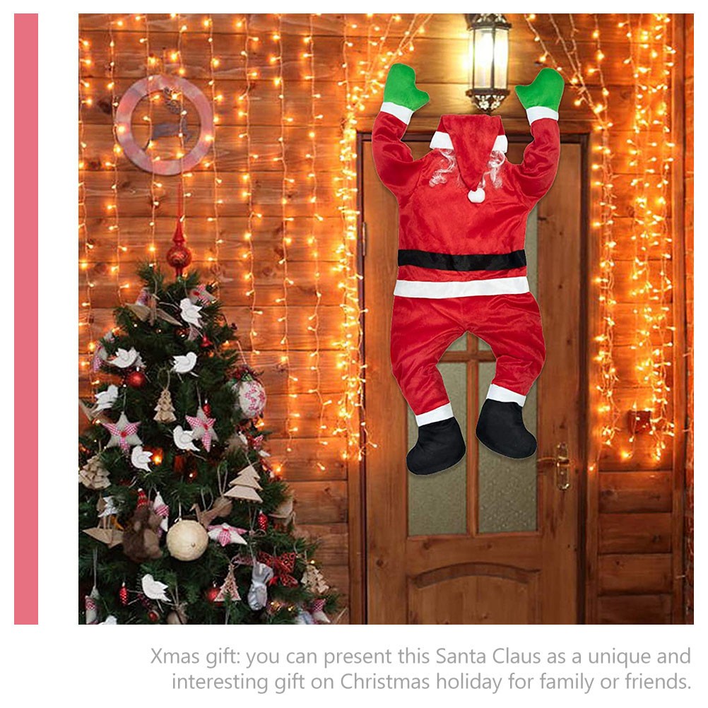 ya 25 Hanging Santa Claus Figurine Indoor Decorations Climbing 