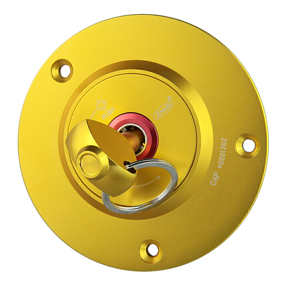 ya 2 6.30 Fuel Gas Tank Cap Cover for Suzuki GSXR 1000 2003-11 GSXR 600 750 2004-11 Gold