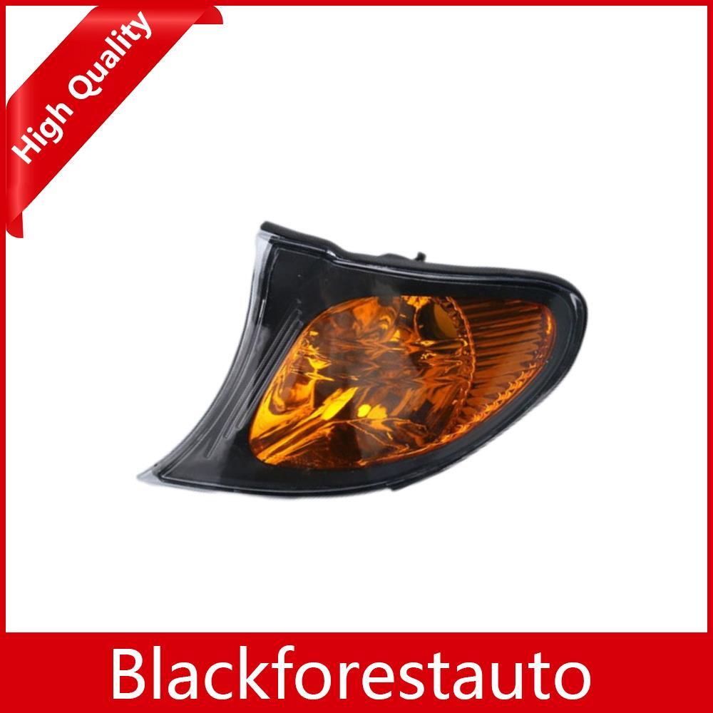 ya 3 6.25.3 1x for BMW 02-05 E46 3-SERIES 4-Door Sedan LH Turn Signal Lights Amber Lens