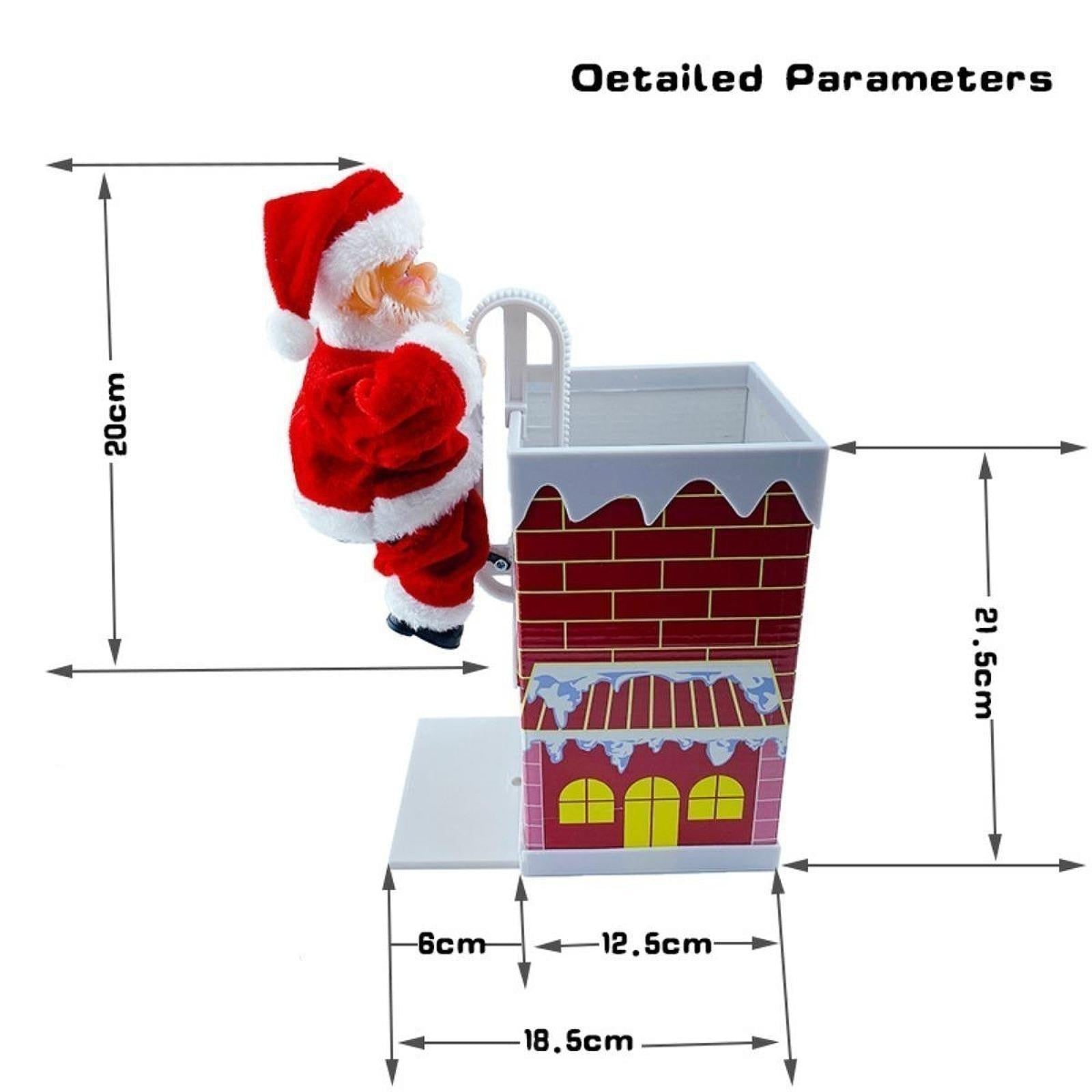 ya 25 Novelty Climbing Chimney Santa for Kids Gifts Decoration