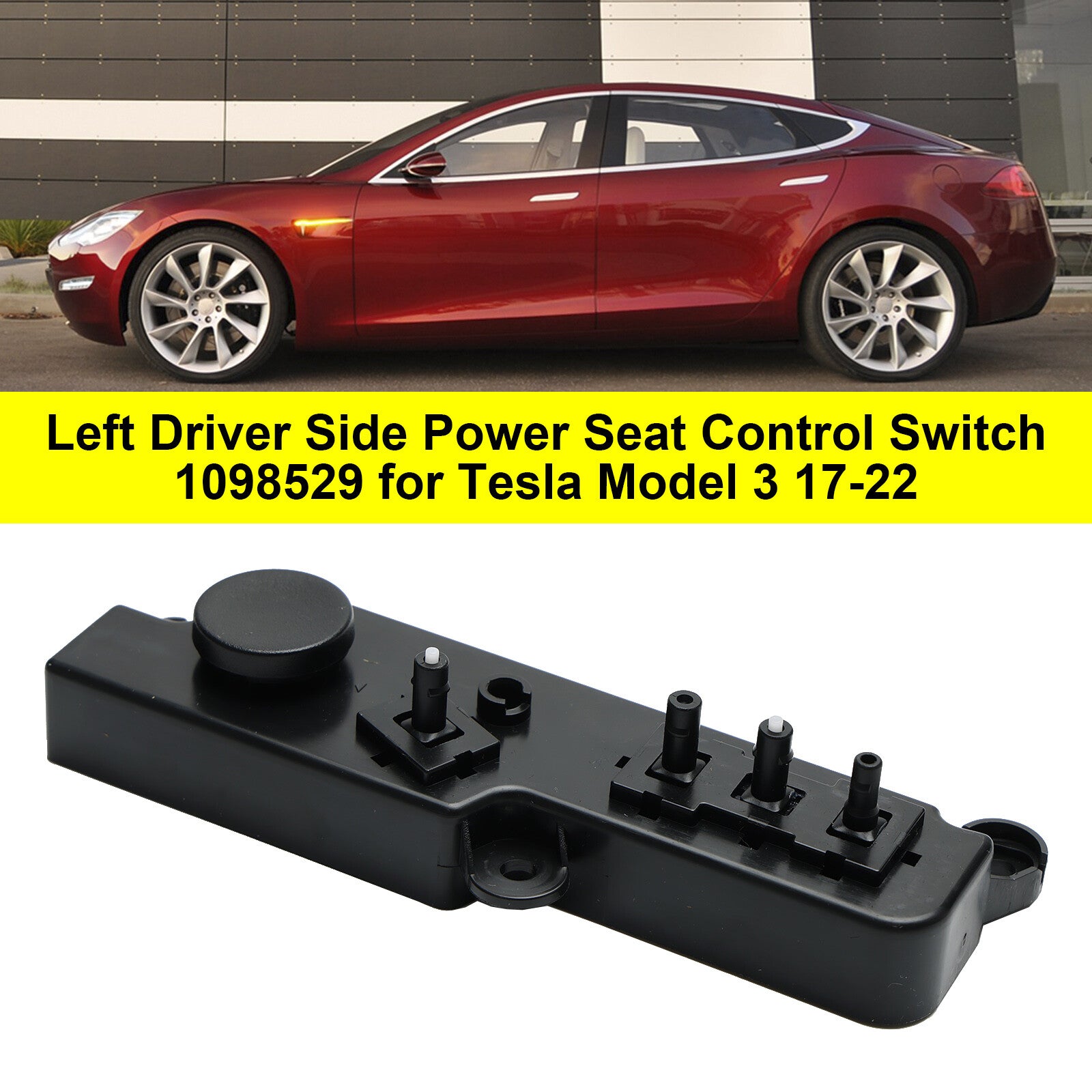 ya 1 8.5.1 Left Driver Side Power for Seat Control Switch 1098529 for Model 3 17-22