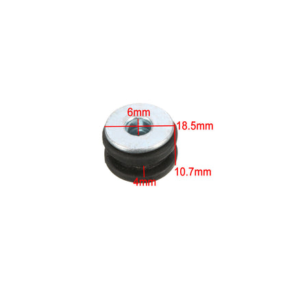 ya 5 8.7 10pcs 6mm Motorcycle Fairing Rubber Grommets Bolt Shockproof Kit Accessories