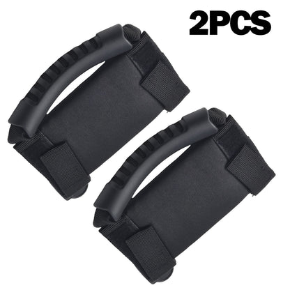 ya 5 8.7 2xAdjustable ATV UTV Roll Bar Straps Grab Handle Door Side Top Mount-Grip-Handle