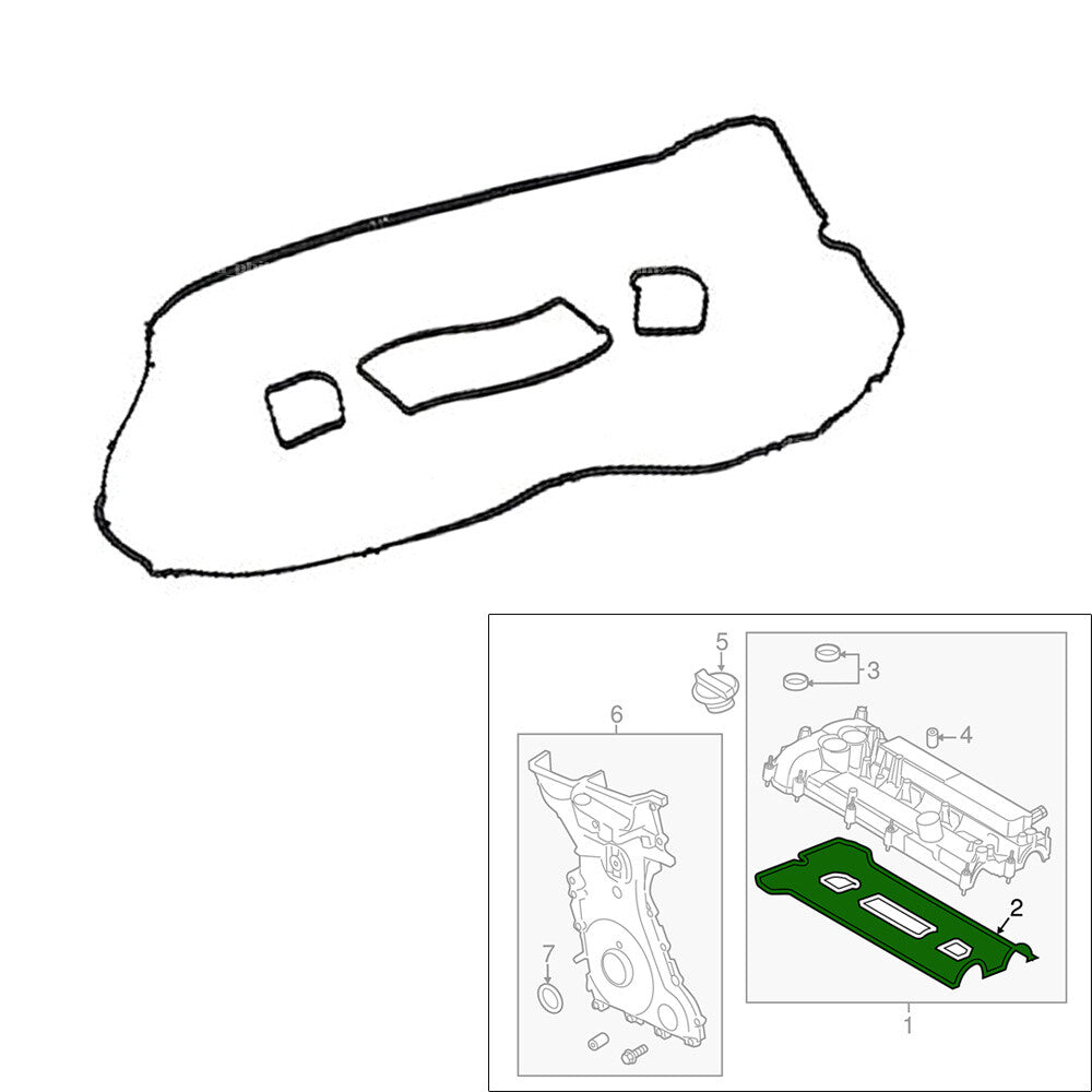 ya 9 6.5.3 Valve Cover Gasket Set Fits 2012-2020 for Ford Fusion Explorer for Lincoln MKZ 2.0L 2.3L