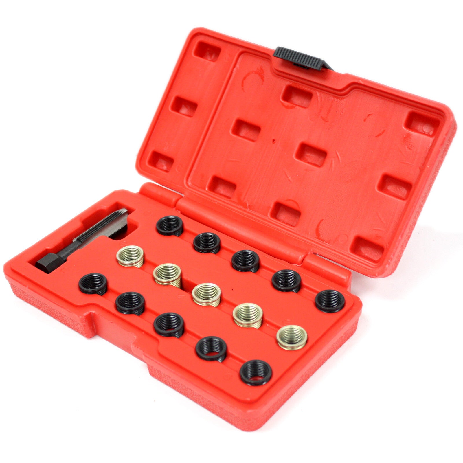 ya 26 16pc Spark Plug Thread Repair Rethreading Tool Kit M16 Threaded Coil Insert