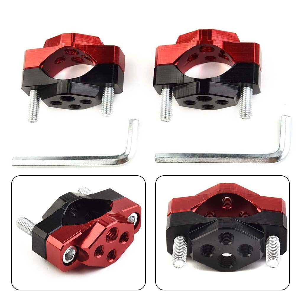 ya 5 6.16.2 1x Motorcycle Headlight Spot Light Turn Signals Holder Mount Bracket Fork Clamp